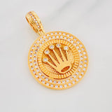 Dije Medalla Corona 8.45g / 3.8cm Oro Amarillo 18K