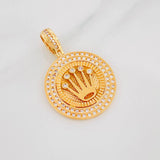 Dije Medalla Corona 8.45g / 3.8cm Oro Amarillo 18K