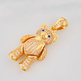 Dije Oso Bufanda Articulado 8.85g / 3.5cm Oro Amarillo 18K