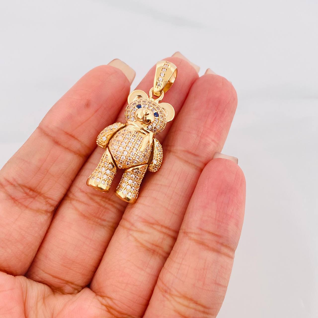 Dije Oso Bufanda Articulado 8.85g / 3.5cm Oro Amarillo 18K