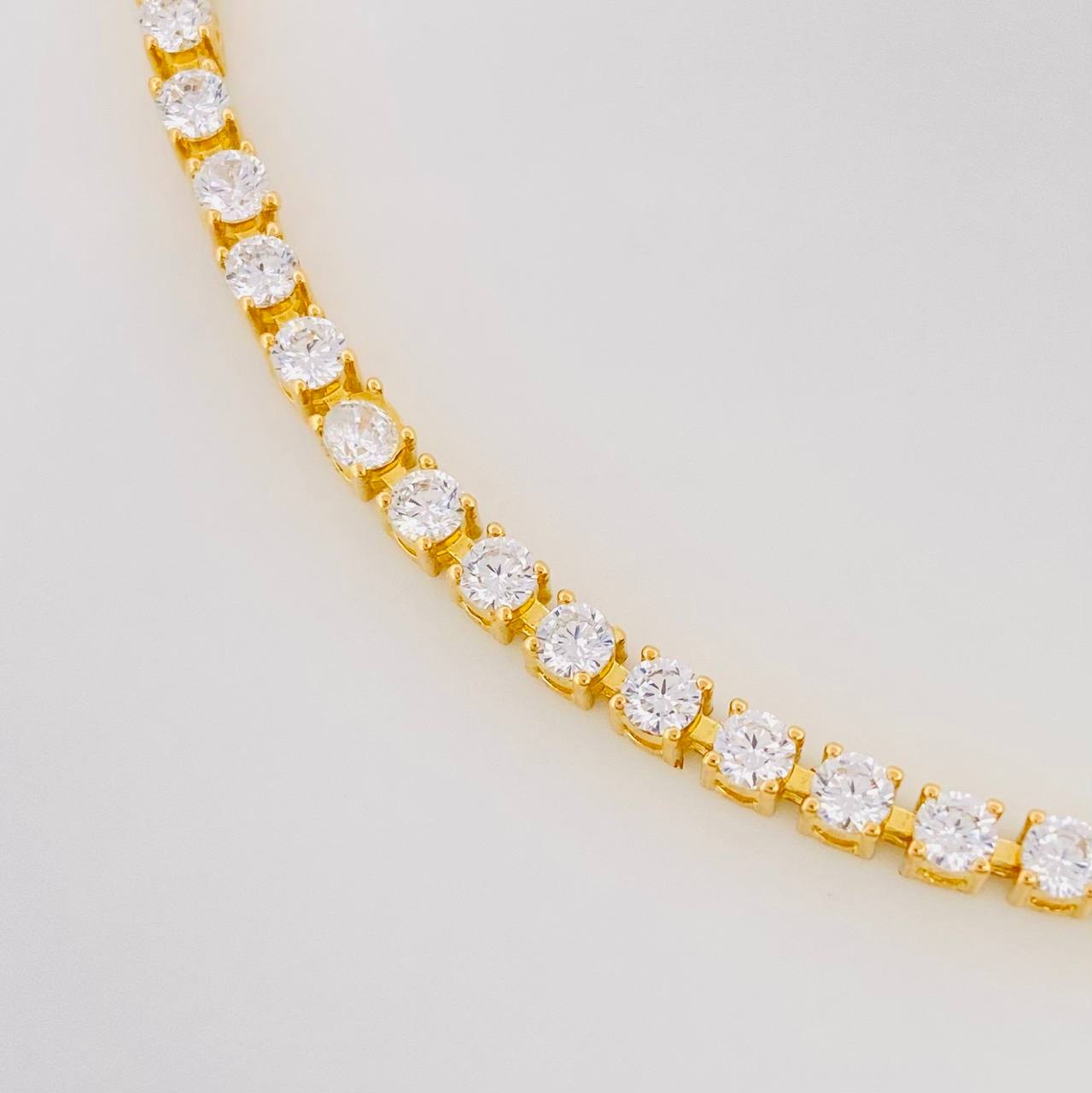 Pulso Tennis 6.85g / 17.5cm / 2.53mm Oro Amarillo 18K