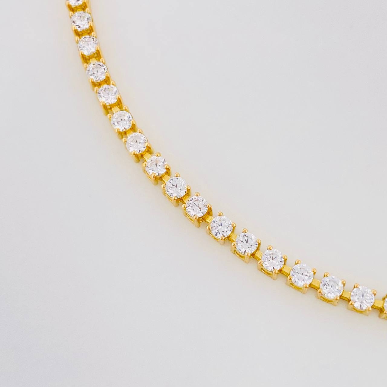 Pulso Tennis 4.75g / 16.5cm / 1.68mm Oro Amarillo 18K