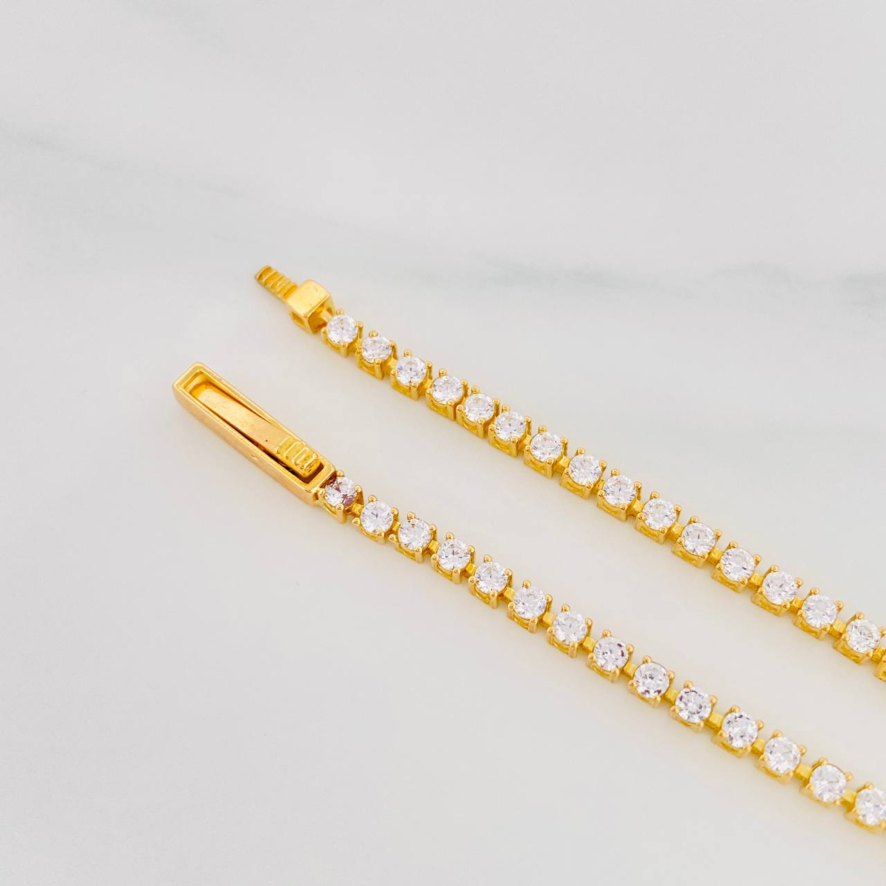 Pulso Tennis 4.75g / 16.5cm / 1.68mm Oro Amarillo 18K