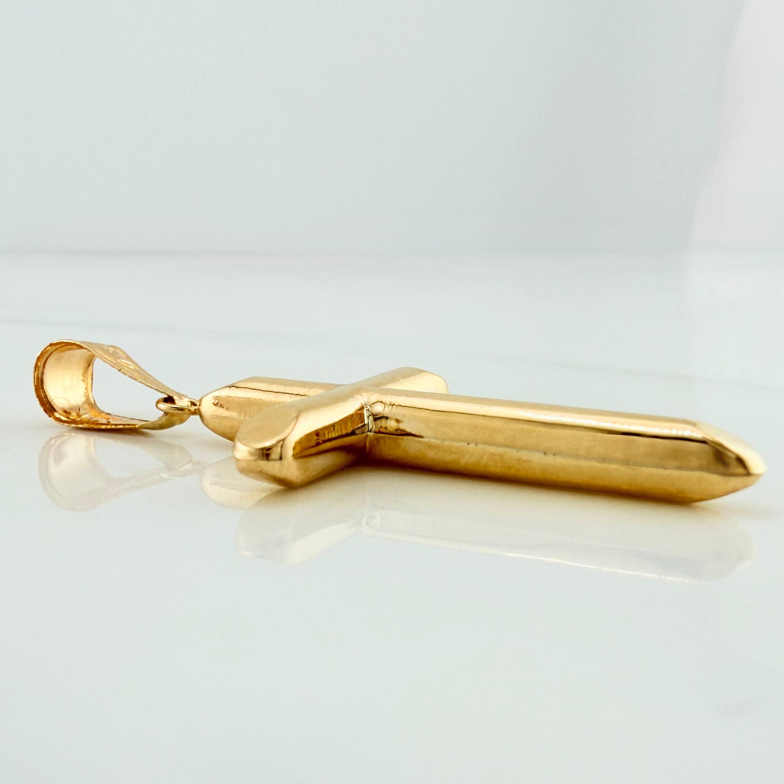 Dije Cruz 1.2 g / 4.2 cm Oro Amarillo 18K
