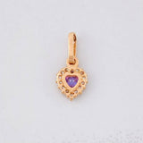 Dije Halo Corazón 0.5g / 1.4cm Oro Rosa 18K