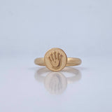 Anillo Correa Corona Rx 1.15gr / T4 3/4 / Oro 18K &