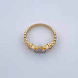 Anillo Corona Corazones 2.8gr / T6 1/2 / Oro 18K &