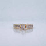 Anillo Solitario Churumbela  3.1gr / T6 1/2 / Oro 18K &