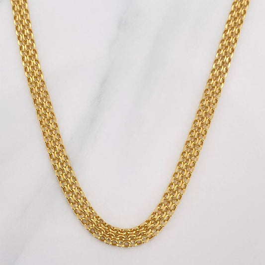 Cadena China 6.35 g / 45 cm / 4.5 mm Oro Amarillo 18K