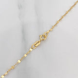 Cadena Flor Espejo 0.85 g / 45 cm / 1.6 mm Oro Amarillo 18K