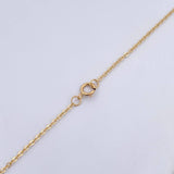 Cadena Aro Seguido Corazon 2.55gr / 41.6cm / 1.3mm Cilindros Oro Amarillo 18K &