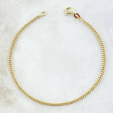 Pulso Cubano 0.8g / 19.9cm / 1.9mm Oro Amarillo 18K