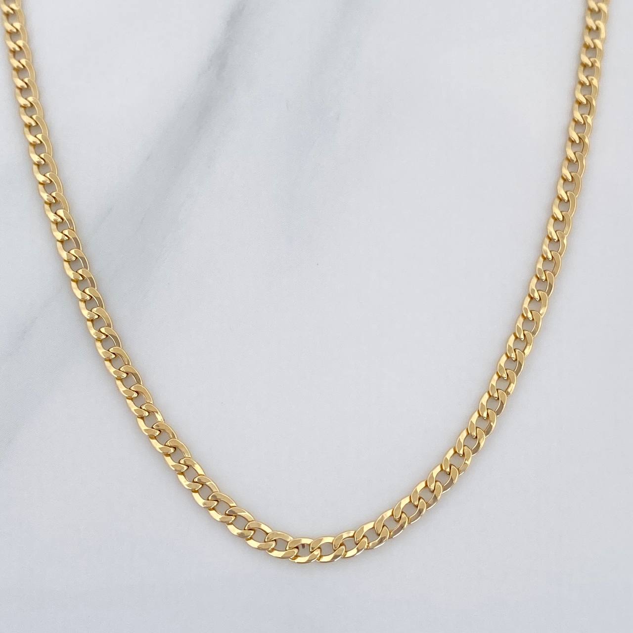 Cadena Cubana 2 g / 40.5 cm / 2.43 mm Oro Amarillo 18K