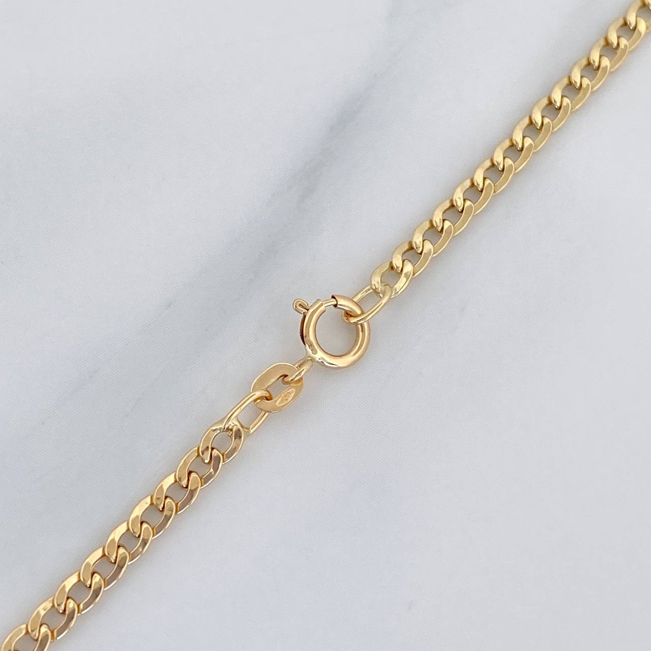 Cadena Cubana 2 g / 40.5 cm / 2.43 mm Oro Amarillo 18K