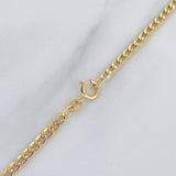 Cadena Cubana 2 g / 40.5 cm / 2.43 mm Oro Amarillo 18K