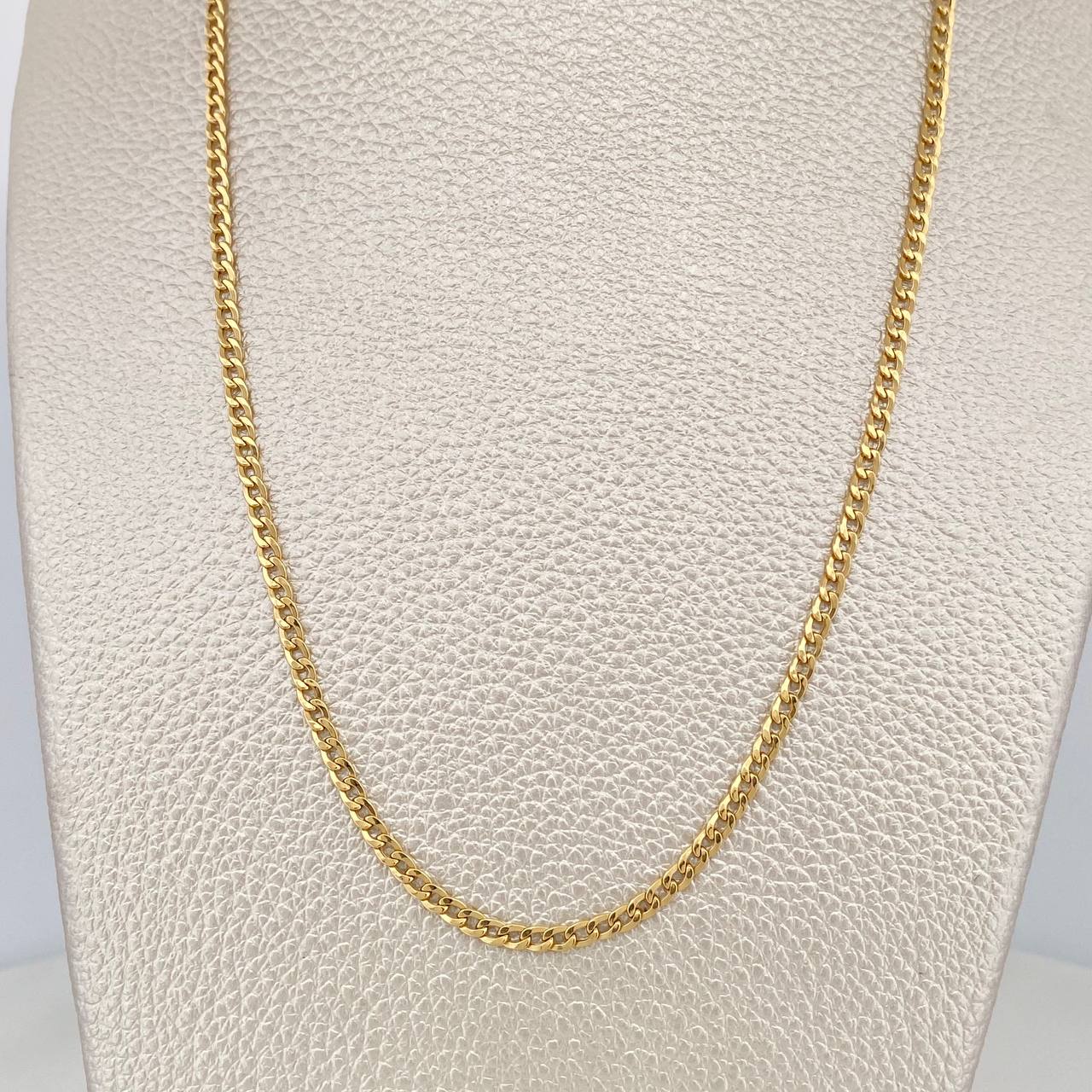 Cadena Cubana 2 g / 40.5 cm / 2.43 mm Oro Amarillo 18K