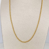 Cadena Cubana 2 g / 40.5 cm / 2.43 mm Oro Amarillo 18K