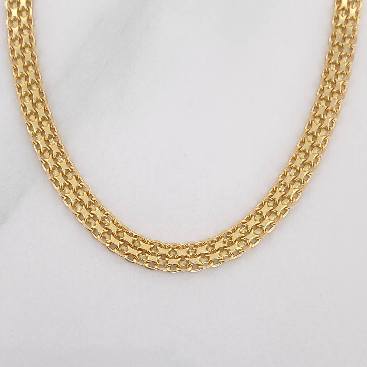 Pulso Chino 4.8 g / 4.8 cm / 3.8 mm Oro Amarillo 18K