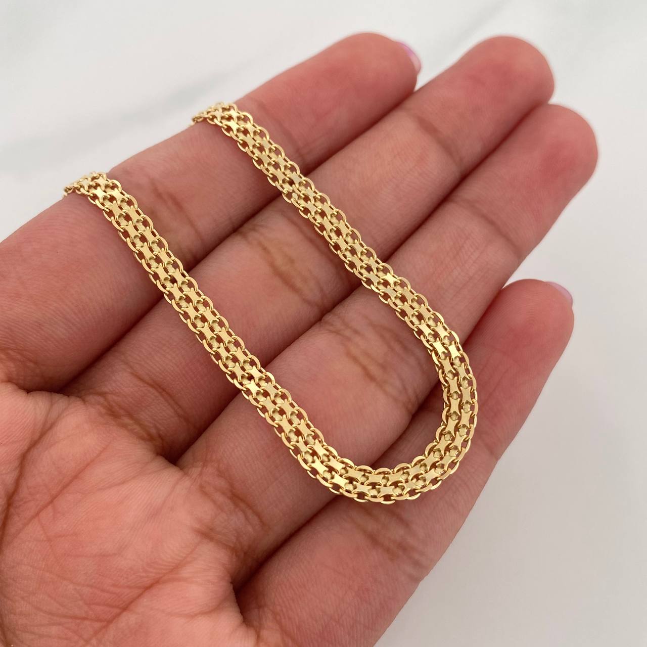 Pulso Chino 4.8 g / 4.8 cm / 3.8 mm Oro Amarillo 18K