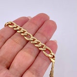 Pulso Figaro 7.3gr / 15.5cm / 6.8mm Oro Amarillo 18K