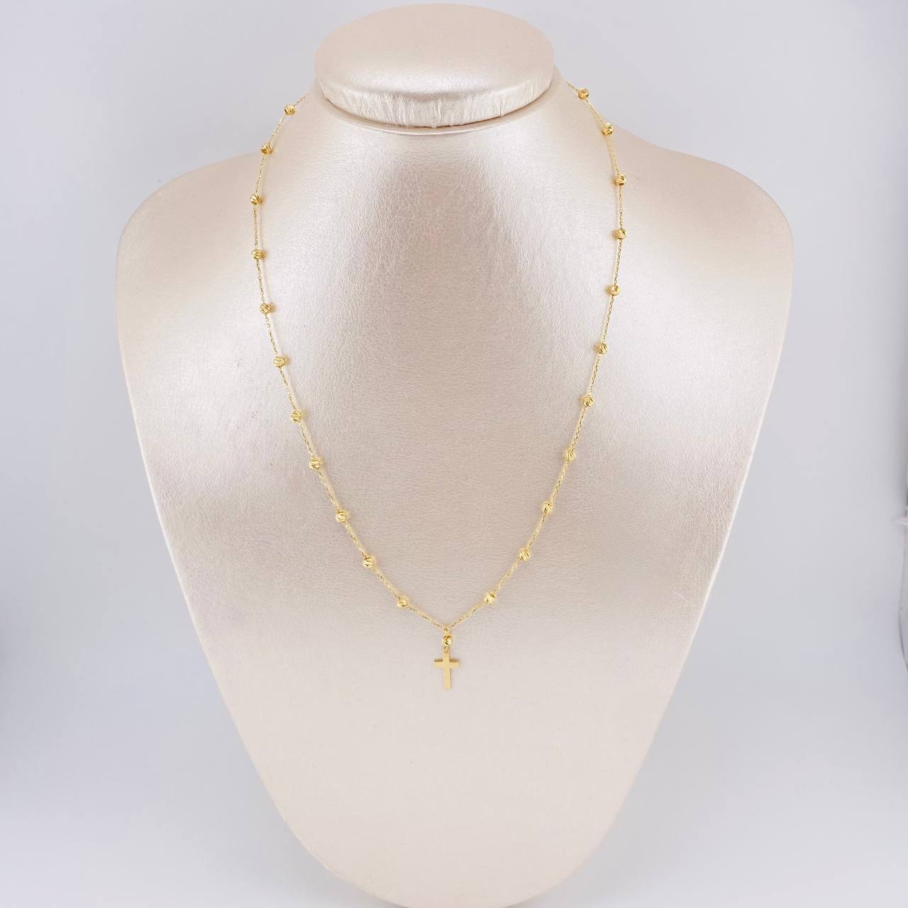 Rosario Cruz Lisa 3.2 g / 45.6 cm / 3 mm Oro Amarillo 18K