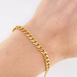 Pulso Cubano 5.95 g / 20.2 cm / 4.9 mm Oro Amarillo 18K