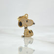 Dije Perro Animado  1.85gr / 2.4cm /  Circones Blancos Oro Amarillo 18K