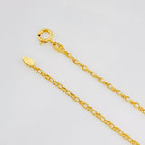 Tobillera Rolo Trebol 3.15g / 25cm / 1.4mm Oro Amarillo 18K