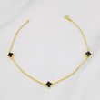 Tobillera Rolo Trebol 3.2g / 25cm / 1.4mm Oro Amarillo 18K