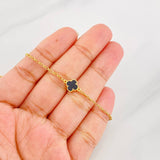 Tobillera Rolo Trebol 3.2g / 25cm / 1.4mm Oro Amarillo 18K