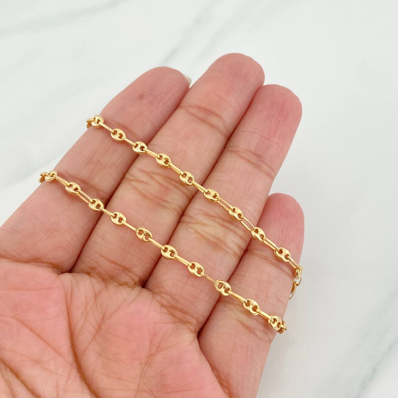 Cadena GC 4.1g / 45cm / 3.1mm Oro Amarillo 18K