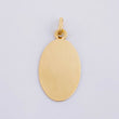 Dije Placa Ovalada 0.85g / 2.6cm Oro Amarillo 18K