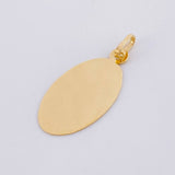 Dije Placa Ovalada 0.85g / 2.6cm Oro Amarillo 18K