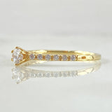 Anillo Anillo Solitario Corazon 1.6gr / T7 / Oro 18K
