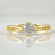 Anillo Solitario Puente Tupido 1.9gr / T5 / Oro 18K