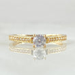 Anillo Solitario Cetro Tupido 1.75gr / T4 3/4 / Oro 18K