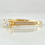 Anillo Solitario Cetro Tupido 1.75gr / T6 3/4 / Oro 18K