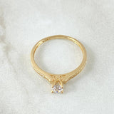 Anillo Solitario Cetro Tupido 1.7gr / T4 3/4 / Oro 18K *