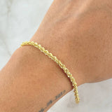 Pulso Lazo 2.9gr / 19cm /  3.3mm Oro Amarillo +3 18K