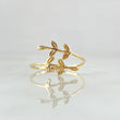 Anillo Hojas Cruzadas 1gr / T5 3/4 / Oro Amarillo 18K