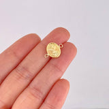 Herraje Espíritu Santo Mate 0.6g / 1.6cm Oro Amarillo 18K