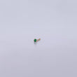 Piercing Chispa Recta 0.05gr / 1cm / Circon Verde Oro Amarillo 18K (Joya) &