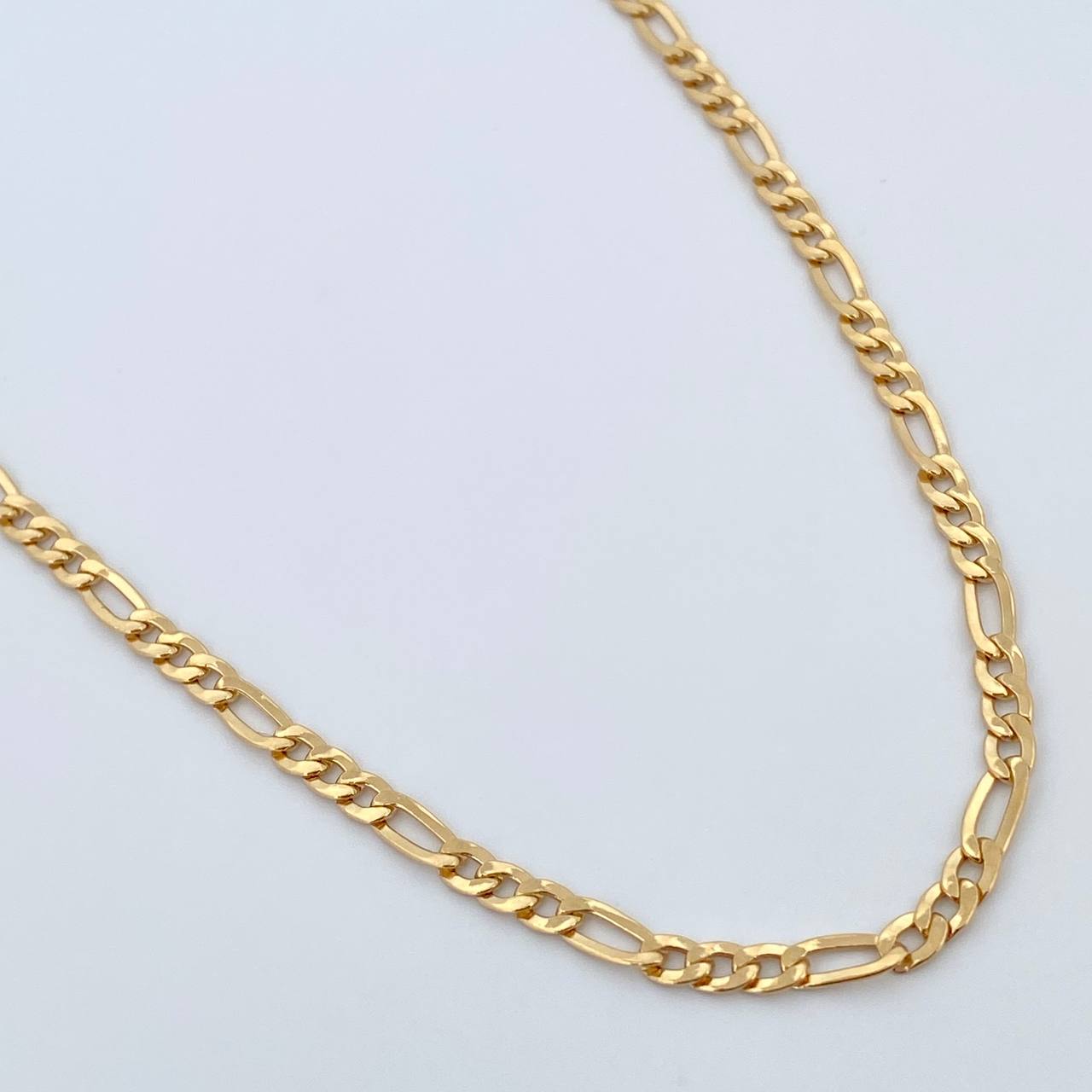 Cadena Figaro 4.05gr / 45.5cm / 2.7mm Oro Amarillo +0 18K &
