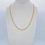 Cadena Figaro 3.9gr / 60.9cm / 2.4mm Oro Amarillo +0 18K &