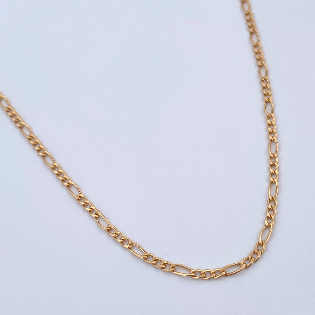 Cadena Figaro 2gr / 60.4cm / 1.7mm Oro Amarillo +1 18K &