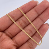 Tobillera China 1.4gr / 23cm / 1.4mm Oro Amarillo +1 18K &
