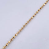 Pulso Militar 5.45gr / 19.4cm / 2.7mm Diamantado Oro Amarillo 18K $