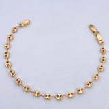 Pulso GC 3.8gr / 17.7cm / 4.2mm Diamantado Oro Amarillo 18K &