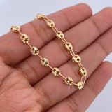 Pulso GC 3.8gr / 17.7cm / 4.2mm Diamantado Oro Amarillo 18K &
