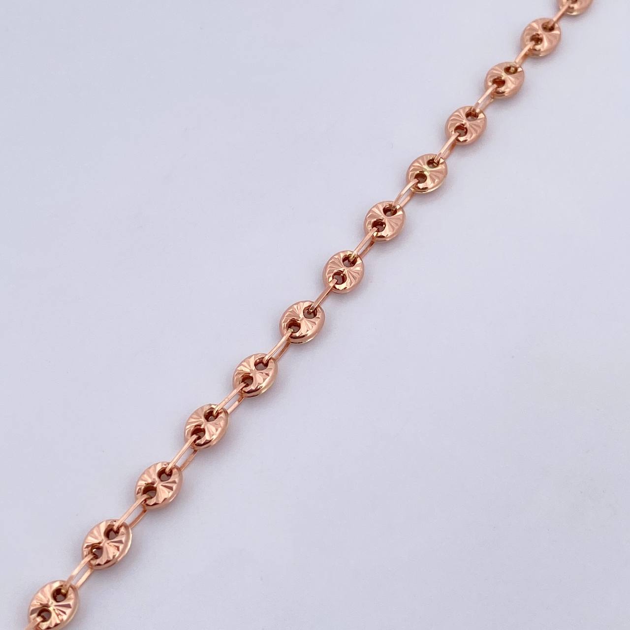Pulso GC 3.95gr / 21.1cm / 4mm Diamantada Oro Rosa 18K $